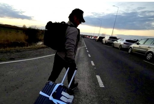 Дни след като посети украинската столица Киев за да заснеме